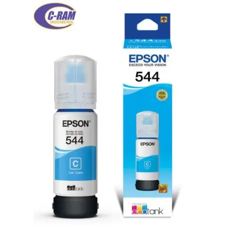 [T544220-AL] EPSON 544 DYE CYAN INK BOTTLE L3110 65ml