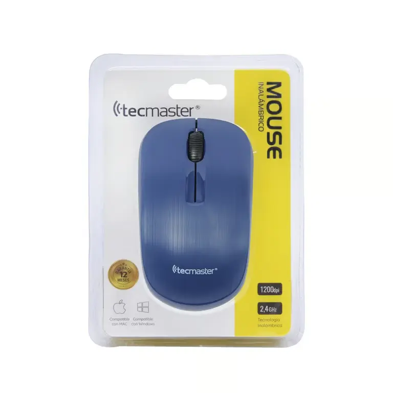 [6971193499688] TECMASTER MOUSE INALÁMBRICO BÁSICO AZUL