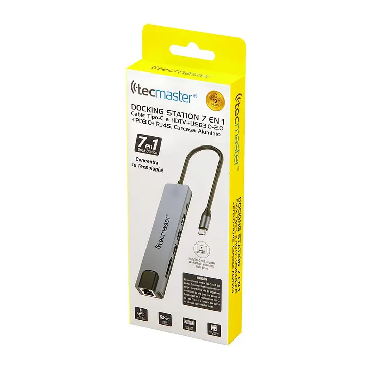 TECMASTER DOCKING STATION 7EN1 CARCASA DE ALUMINIO TM-100550