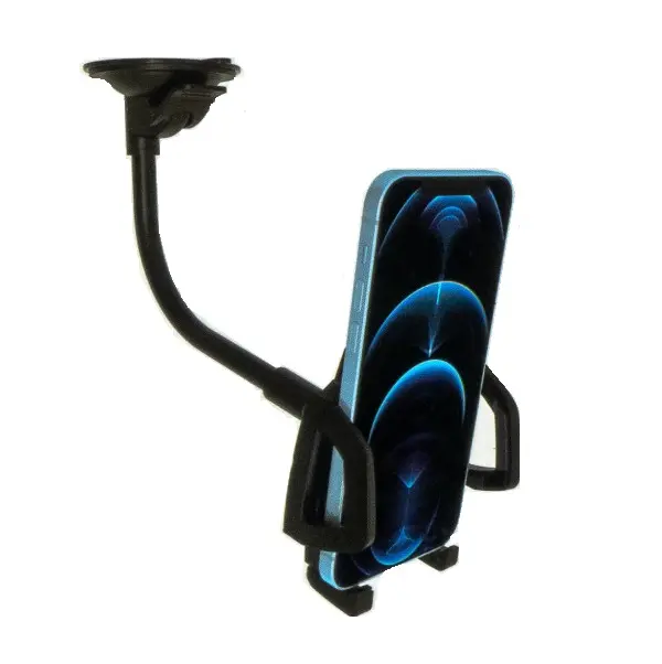 [6971193492634] TECMASTER SOPORTE TELESCÓPICO, PINZAS RETRÁCTILES, AJUSTABLE, 360 ROTACIÓN, COLOR NEGRO