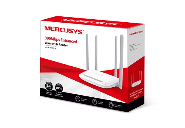 ROUTER MERCUSYS 300MB 4 ANTENAS