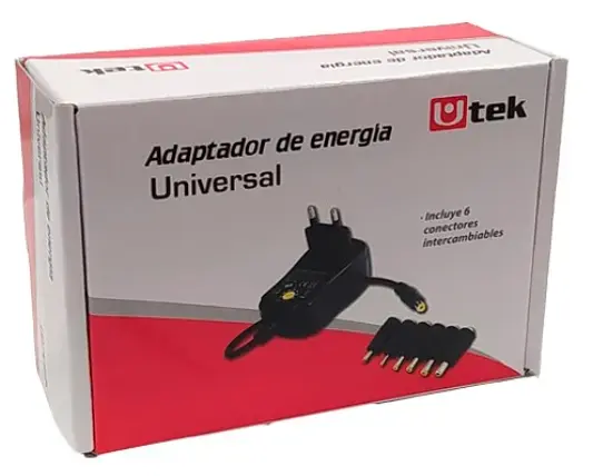 ADAPTADOR UNIVERSAL DE ENERGIA 12V/2A Y 7 CONECTORES