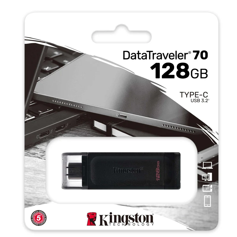 KINSGTON 128GB PENDRIVE-C/3.2 DATA TRAVELER 70 DT70