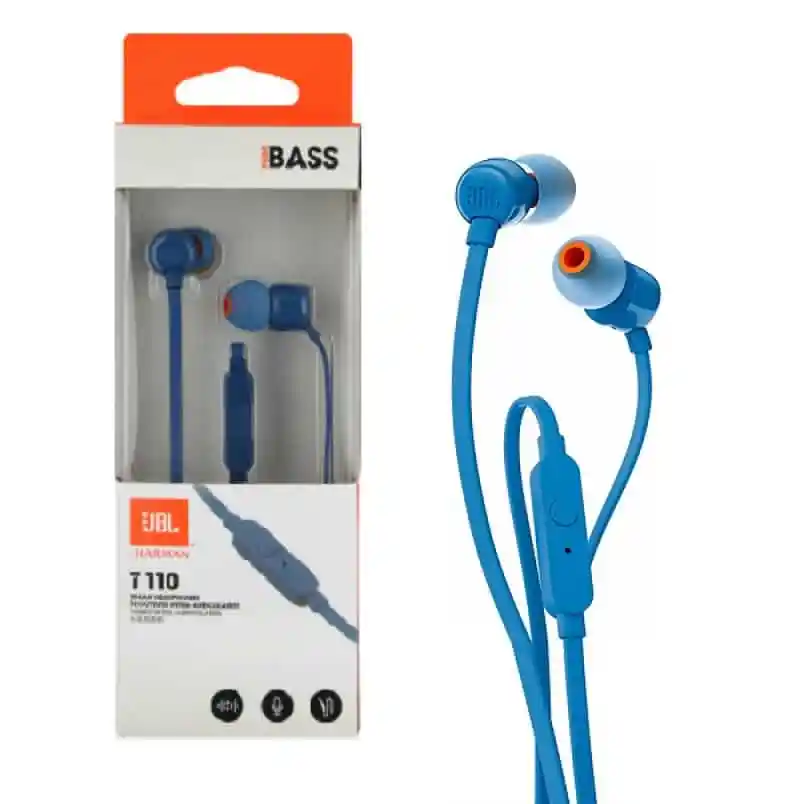 AUDIFONOS MANOS LIBRES JBL T110AZUL