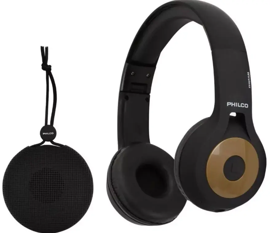 KIT PHILCO AUDIFONOS+PARLANTE 690 NEGRO