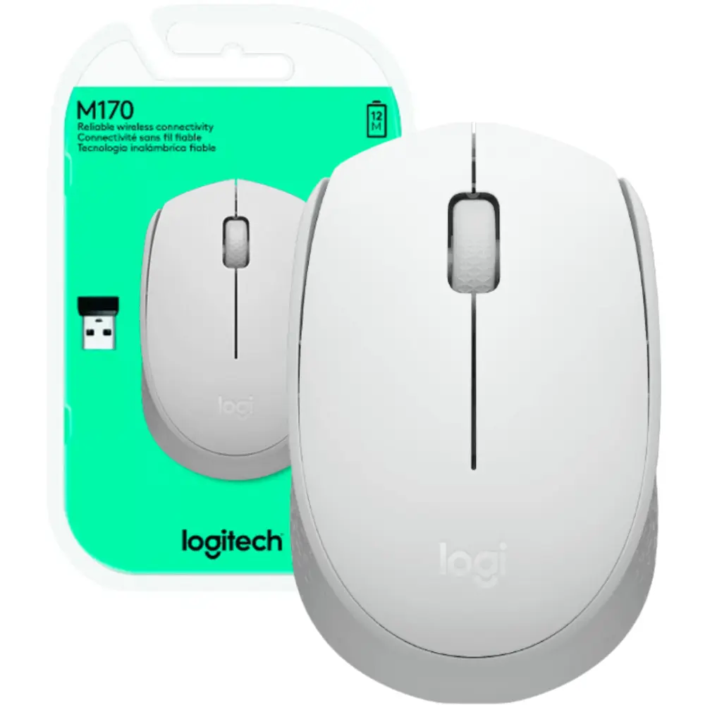 [29LOGM170W] MOUSE M170 WHITE LOGITECH