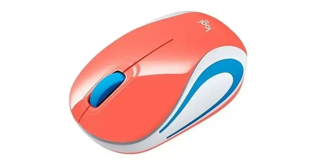 MOUSE MINI LOGITECH INALAM  M187 REFRESH CORAL