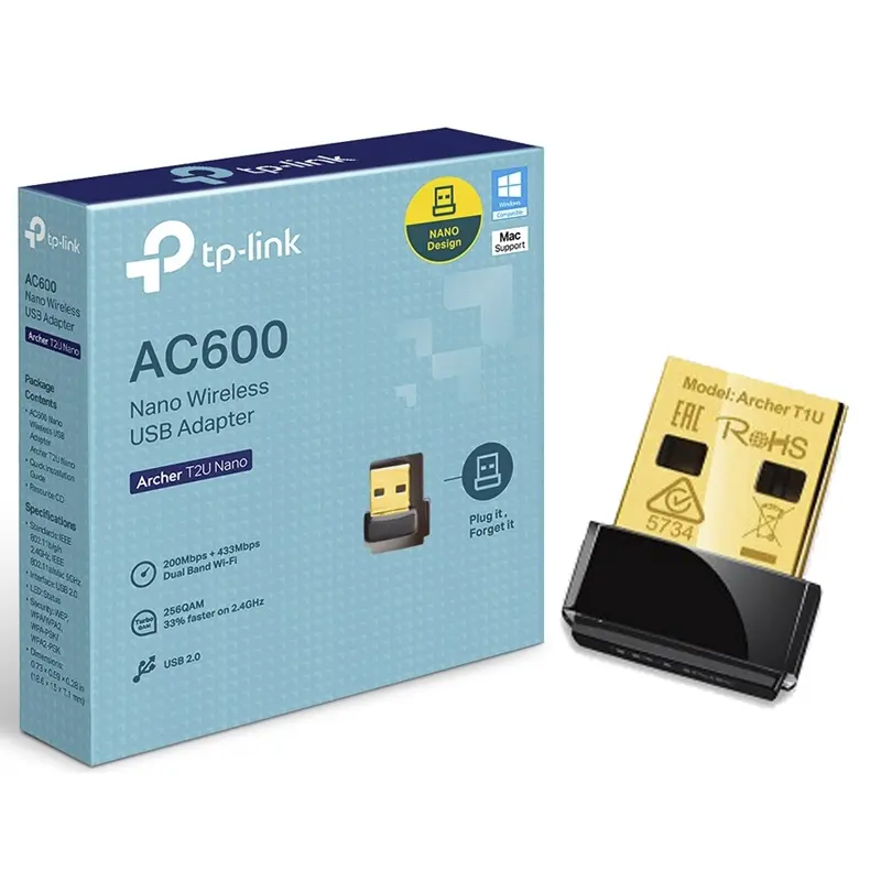 ADAPT. TPLINK AC600 NANO WIRELESS USB