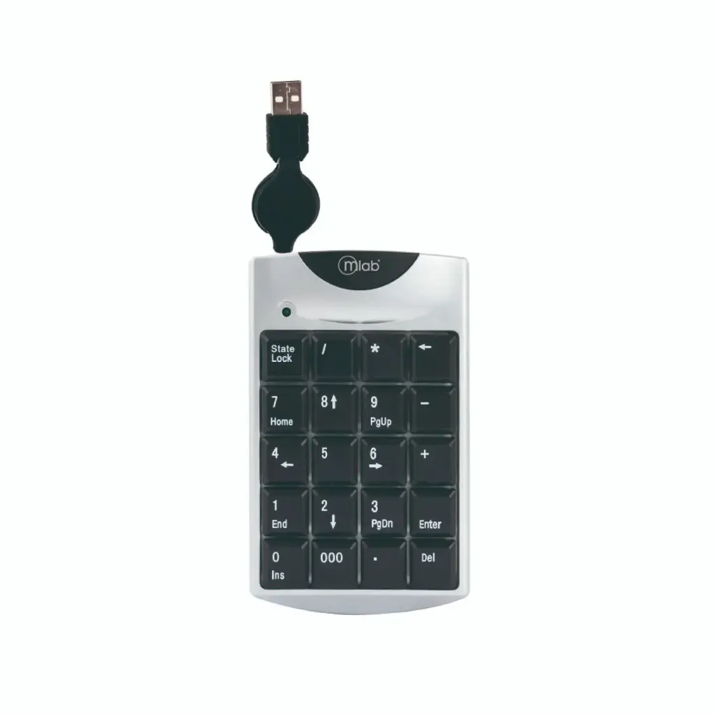 TECLADO NUMÉRICO MLAB RETRACTIL NEGRO