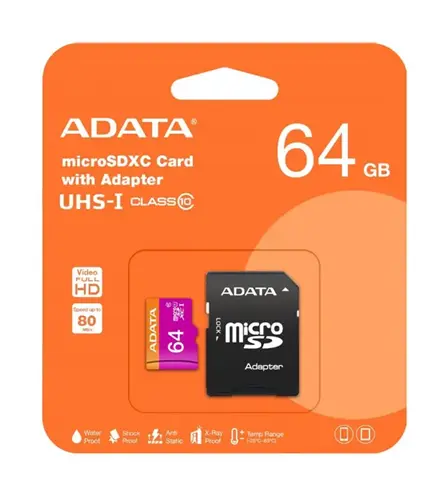 MEMORIA MICRO SDXC 64GB A1 ADATA