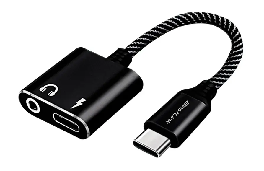 Adaptador USB C a USB C + audio 3,5mm cable 120mm / BL-AD260A