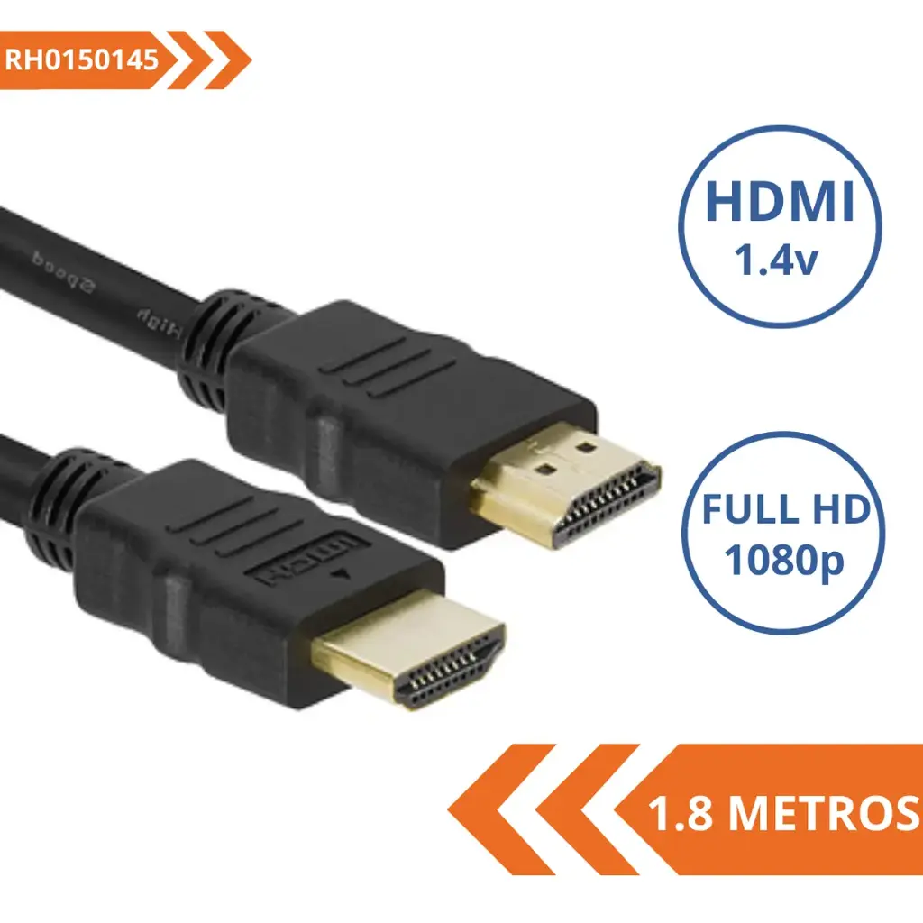 Cable HDMI a HDMI 1,8 mts v1.4 3D, CCU