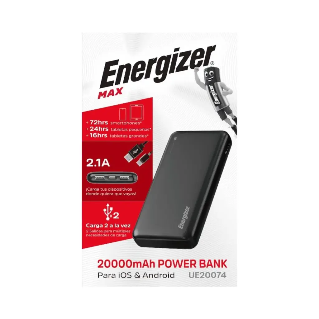 [ENG-SPC1681] POWERBANK 20000 MAH ENERGIZER