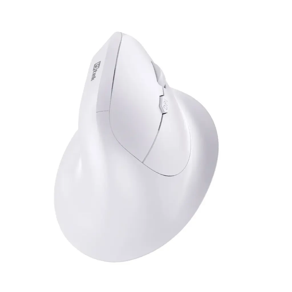 [10100] Mouse inalámbrico ergonomico 2,4Hz + Bluetooth recargable color blanco / UT-MOER300R