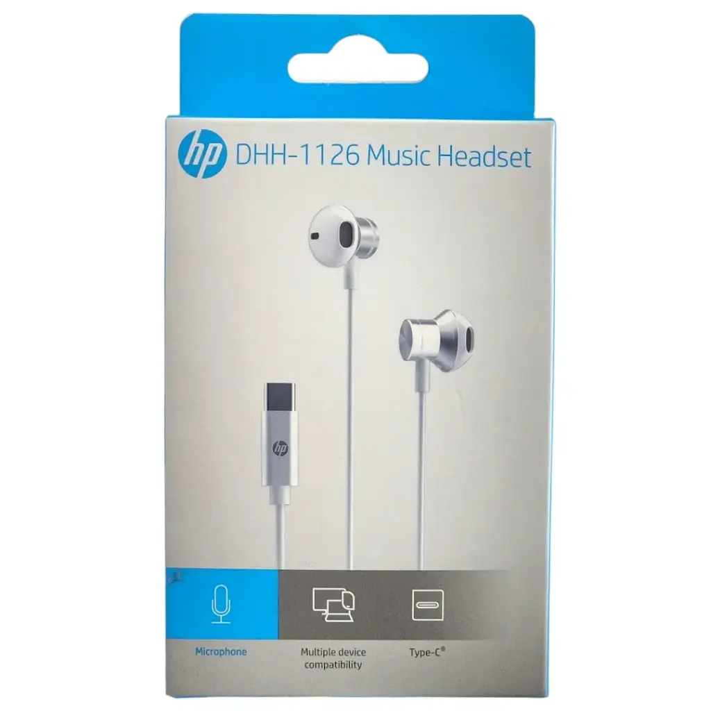 AUDIFONO MANOS LIBRES HP IN EAR DHH-1126 TYPE C BLANCO