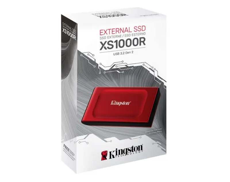 SXS1000R/1000G UNIDAD EXTERNA SSD KINGSTON 1TB ROJA