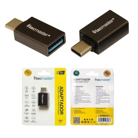 [6971193493068] ADAPTADOR OTG TIPO C 
A USB 3.0 HEMBRA TECMASTER