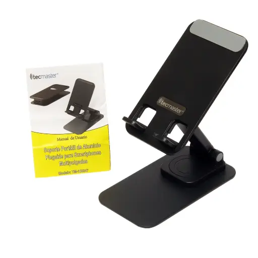 [6971193493716] SOPORTE PLEGABLE PORTÁTIL DE ESCRITORIO ALUMINIO TECMASTER