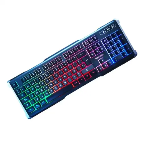 [6971193490425] TECMASTER TECLADO VULCANO GAMING CABLEADO RETRO ILUMINADO
