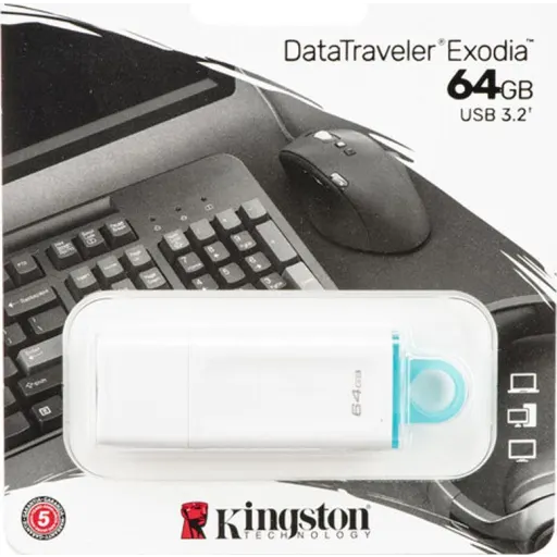 [04KNSDT64W] DTX/64GB PENDRIVE EXODIA 3.2 64GB BLANCO