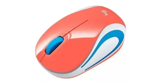 [097855139276] MOUSE MINI LOGITECH INALAM  M187 REFRESH CORAL